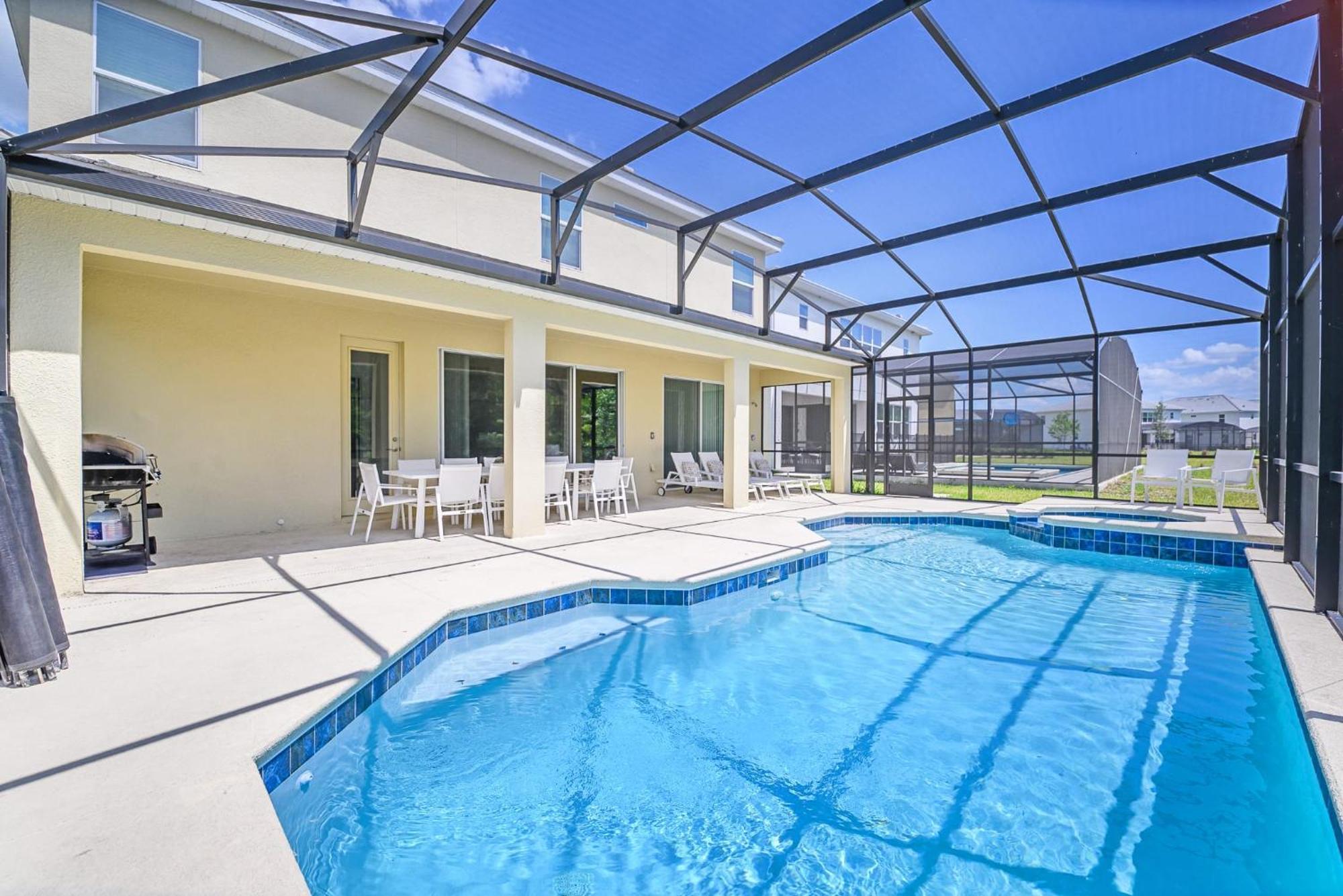 Stunning 9Br Home - Family Resort With Private Pool, Hot Tub, Games Room And Bbq! Kissimmee Exterior foto